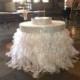 White Tutu Cake/head Table Skirting