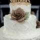 Deer Wedding Cake Topper - Country Wedding Cake Topper - rustic wedding cake topper - shabby chic- redneck - cowboy - outdoor - western