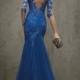 Pronovias > FRAENZE - Blue Lace Cocktail Dress