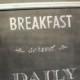 Breakfast Served Daily Chalkboard Art (Trash To Treasure