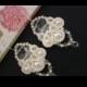 Pearl Wedding Jewelry Pearl Earrings - Teardrop Earrings - Pearl Chandelier Earrings - Soutache Bridal Earrings - Tessa