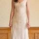 Wedding Dress In Shimmery Silk Chiffon Lamé - Vintage Inspired Low Back Handmade Gown - Stardust