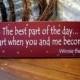 The Best Part Of The Day Wood Sign For Your Sweetie Wall Decor