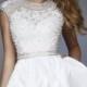 Beaded Lace Ivory Homecoming Dresses by Sherri Hill 32317