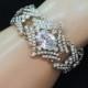 Bridal Bracelet, CZ Bracelet, Crystal Wedding Bracelet, Wedding Jewelry, Cubic Zirconia Jewelry