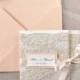 Custom listing (20) Peach Wedding Invitations, Lace Coral invitation, Vintage Wedding Invitations, 4lovepolkadots - New