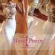 scoop 2015 trumpet applique taffeta prom dress - bessprom.com