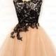 Black Tulle Short Prom Dress, Homecoming Dress - 24prom