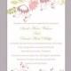 DIY Wedding Invitation Template Editable Text Word File Download Printable Invitation Floral Wedding Invitation Colorful Invitation