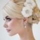 Bridal Silk Flower Hair Clips, Wedding Hair Accessory, Bridal fascinator - COSETTE - New