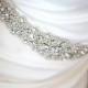 Bridal Gown Sash, Wedding Dress Sash, Rhinestone Sash - New