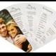 Wedding Program: Fan Wedding Program With Custom Photo Cover