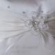 3D Flower Ivory Wedding Ring Cushion**(sf)