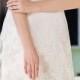A-line/Princess Plus Sizes Wedding Dress - Ivory Knee-length Jewel Lace