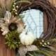 New Fall Wreath For Chic Front Door