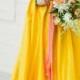 Color Me Inspired: Yellow And Green Wedding Look!