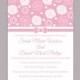 DIY Wedding Invitation Template Editable Text Word File Download Printable Pink Wedding Invitation Floral Rose Wedding Invitation