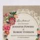 Cheap Vintage Rustic Roses Wedding Invitations EWI397