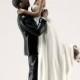 True Romance African American Couple Wedding Cake Topper