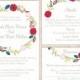 Printable Wedding Invitation Suite Printable Invitation Floral Wreath Invitation Colorful Invitation Download Invitation Edited jpeg file