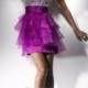 Gorgeous Empire Sweetheart Satin and Tulle with Beading Mini-Length Prom DressSKU: PD00081-FL