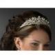 Wedding Headband Tiara, Fresh Water Pearls Leaf Headband, Crystal and Pearl Bridal Head Piece, Bridal Tiara, Wedding headpiece