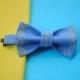 Toddler bow tie Newborn bow tie Kids bowties Yellow blue tracery Infant Page boy Ring bearer Boy Ring bearer outfit Toddler wedding clothes