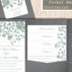 Printable Pocket Wedding Invitation Suite Printable Invitation Floral Green Wedding Invitation Download Invitation Edited jpeg file