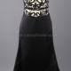 UK Trumpet/Mermaid Tulle Silk-like Satin Scoop Neck Court Train Beading Prom Dresses - landybridal.co.uk