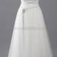 UK A-line Tulle Sweep Train Pearl Detailing Wedding Dresses