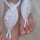 FREE SHIP Beach wedding barefoot sandals, Bridal Jewelry Barefoot Sandals, Wedding Foot Jewelry Anklet Rhinestone Barefoot Sandles