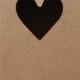Heavy Kraft Cardboard Boxes Set Of 6 - Heart Cut Out - Perfect Size For GIfts Or Packaging Valentines