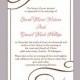 DIY Wedding Invitation Template Editable Word File Instant Download Printable Invitation Brown Wedding Invitation Elegant Pink Invitations