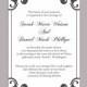 DIY Wedding Invitation Template Editable Word File Instant Download Printable Elegant Invitation Black Wedding Invitation DIY Invitations