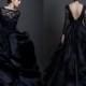 Charming Black Satin Wedding Dresses Long Sleeve Lace Illusion 2016 Train Backless Bridal Ball Gowns Dresses Wedding Style Custom Made Online with $128.17/Piece on Hjklp88's Store 