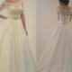Elegant Real Image Wedding Dresses Half Sleeve 2016 Sheer Tulle Ivory A Line Applique Lace Bridal Ball Gowns Chapel Train Vestido De Novia Online with $121.94/Piece on Hjklp88's Store 
