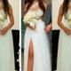Real Picture Lace 2016 Wedding Dresses High Split Chiffon Beach Garden Sheer Summer Bridal Ball Gowns Vestido De Novia Floor Length Online with $119.27/Piece on Hjklp88's Store 