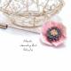 Pink Poppy Lapel Flower Boutonniere bY Nikush Jewelry Art Studio