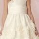 White Dress With Rosettes From Jordan Sweet Beginnings L608