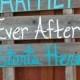 Beach Wedding Sign Happily Ever After Starts Here Arrow Romantic Beach Decorations Hand Painted Reclaimed Wood. Rustic Wedding Teal Blue