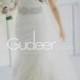 Gorgeous Mermaid Strapless Layered Tulle Wedding Dress with Crystal Belt