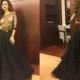 2016 Elegant Black Arabic Myriam Fares Evening Party Dresses Half Sleeves Plus Size Sheer Scoop Prom A Line Crystal Sequins Ball Gowns Online with $118.52/Piece on Hjklp88's Store 
