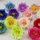 30 Silk Peonies Flower Heads For Crafts Beach Hairpins Beach shoes Bridal Wrist Flowers Artificial Simulation 13 Colors