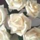 36 pcs Light Champagne Roses Artificial Flowers For Wedding Centerpieces Decor Bridal Bouquet Beige Flowers