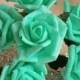 72 pcs Tiffany Blue Wedding Flowers  Artificial Flower Fake Roses For Bridal Bouquet Wedding Table Centerpieces