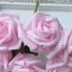 72 pcs Baby Pink Flowers Artificial Wedding Floral Decor Foam Roses Light Pink Wedding Flowers For Table Centerpiece
