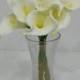9pcs Cream White Calla Lilies Real Touch Flowers Natural Calla Lily Bouquet For Wedding Decor Center Pieces