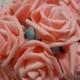100pcs Peach Pink Wedding Flowers Fake Roses Dia 8cm For Table Centerpieces Wedding Bridal Bouquet Decorations