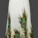 Gatsby Inspired Mermaid Sheer Vintage Look 1920 Art Deco Peacock Formal Dress W