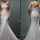Exquisite 2016 Amelia Sposa Lace Trumpet Wedding Dresses Strapless Spring Mermaid Applique Bridal Gowns Dress Sweep Train Zip Back Cheap Online with $123.72/Piece on Hjklp88's Store 